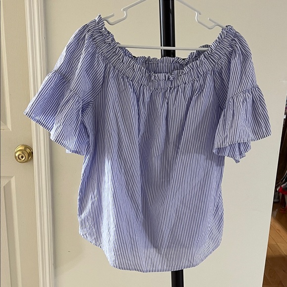 Kate Spade Tops Kate Spade Broome Street Stripe Top - Picture 1 of 5